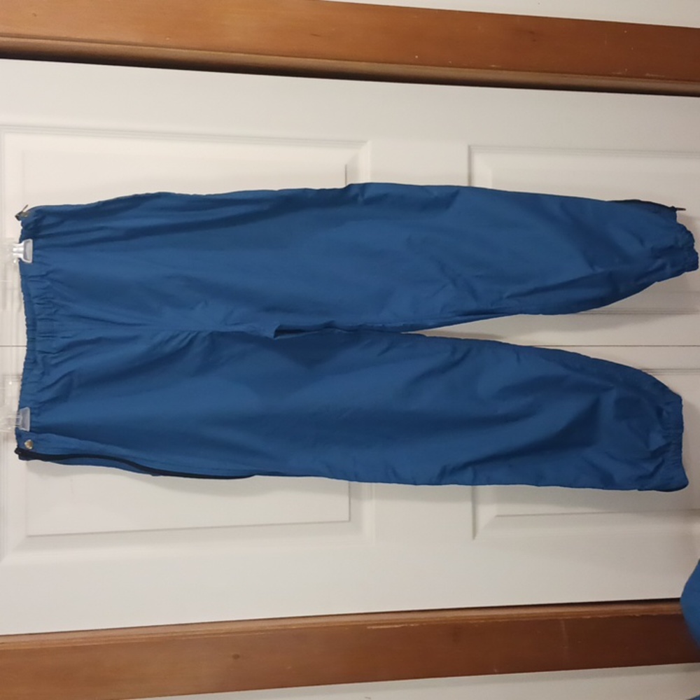 Vintage LL Bean 2-piece half zip windbreaker rain suit jogging pants - L - blue - Picture 11 of 16